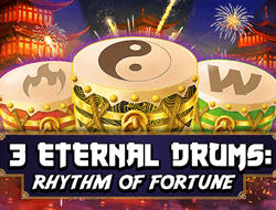 Screenshot des Penguin King: Eternal Drums Slot auf einem mobilen Gerät im Vegadream Casino