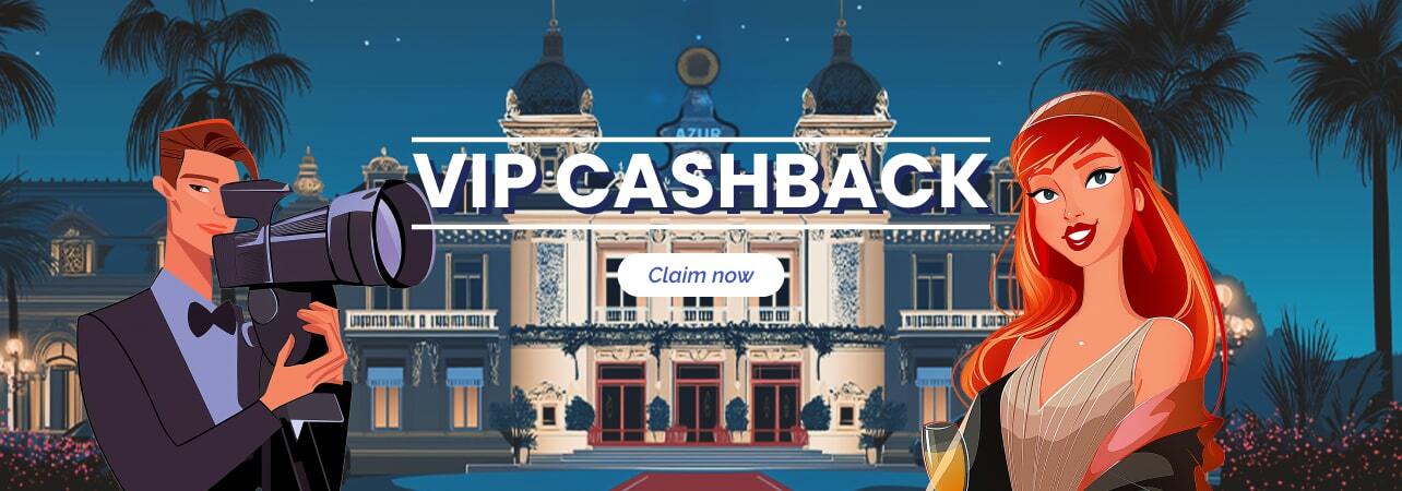 Interface mobile du programme VIP Azur Casino montrant différents niveaux et avantages