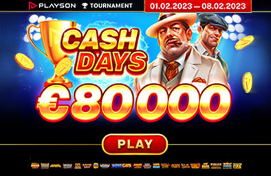 CashDays 80K de Février par Playson