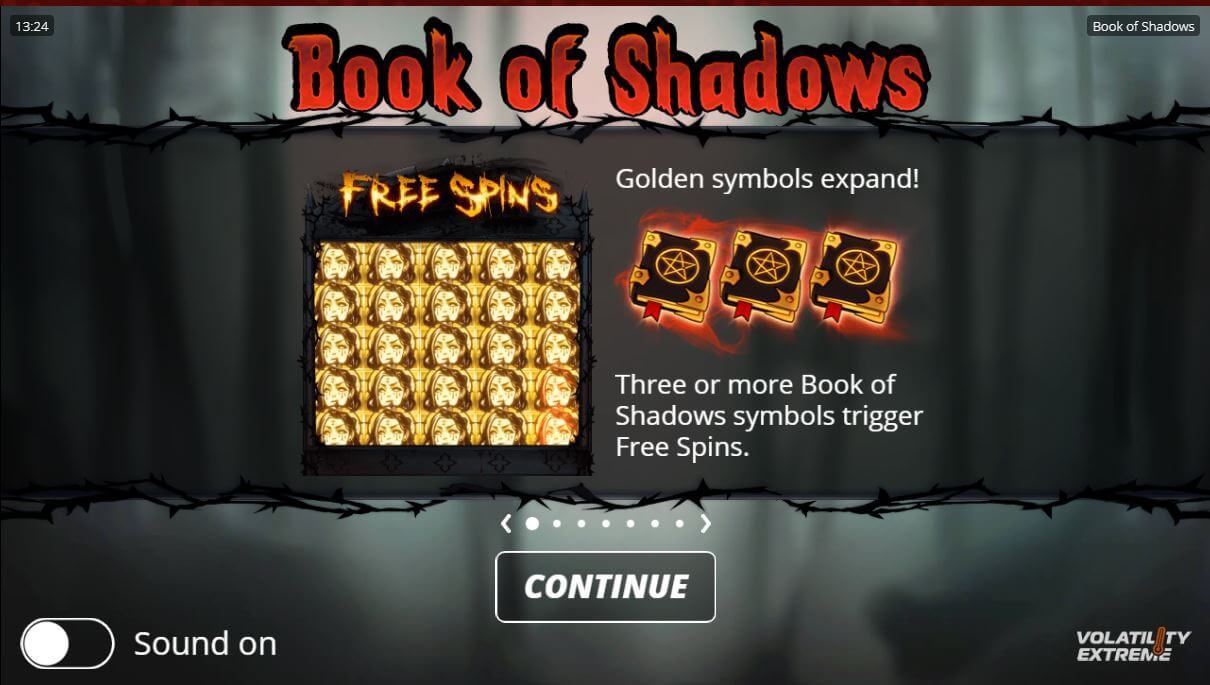 Book of Shadows Slot Symbols