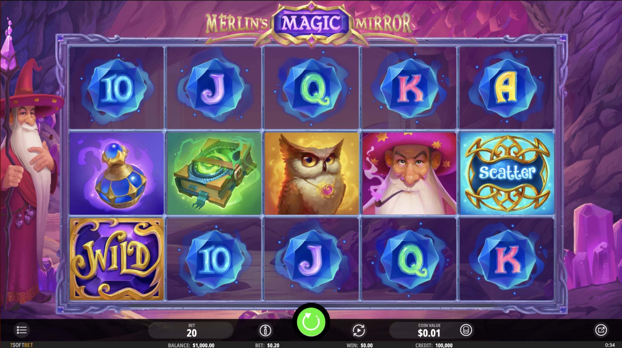 Book of Merlin Slot features
