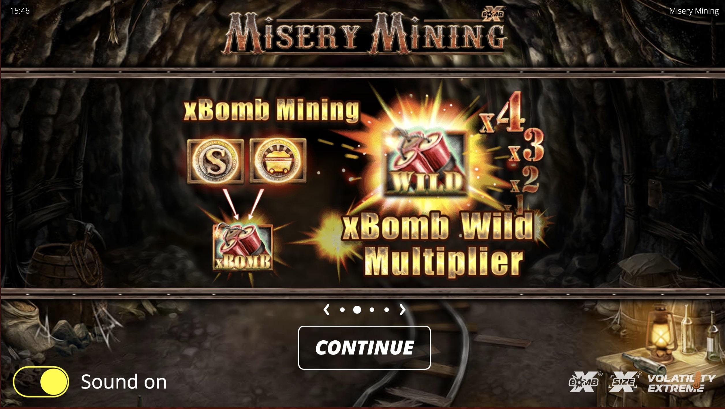  Misery Mining Slot bonus features