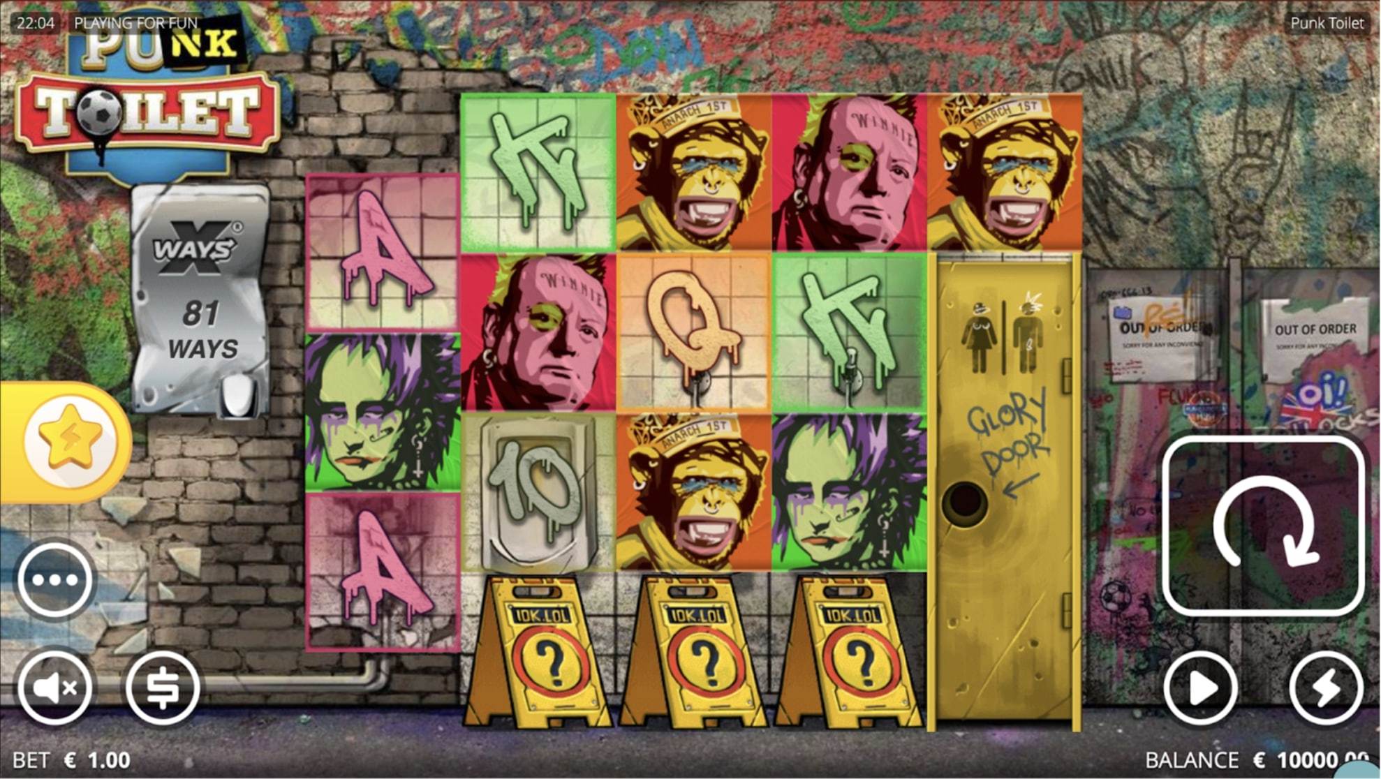 Punk Toilet Slot Overview