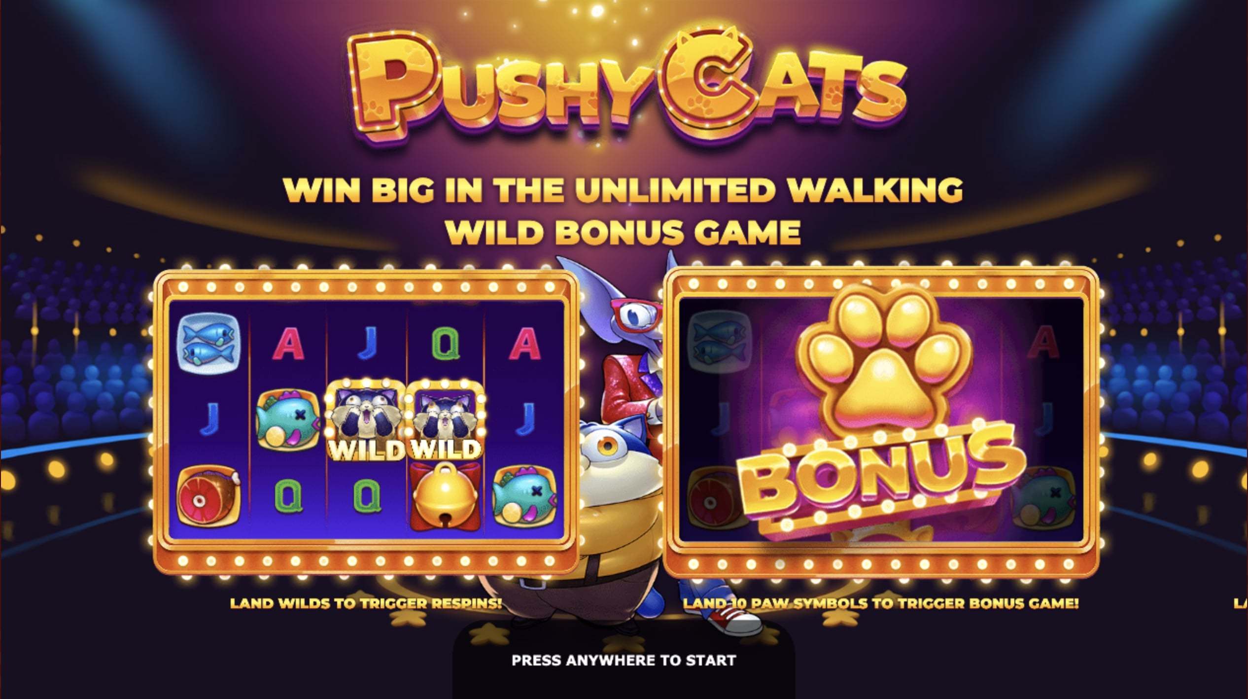 Pushy Cats Slot bonus features