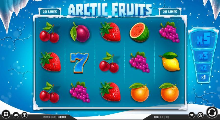 Artic Fruit top 10 online casino game by 1x2 gaming