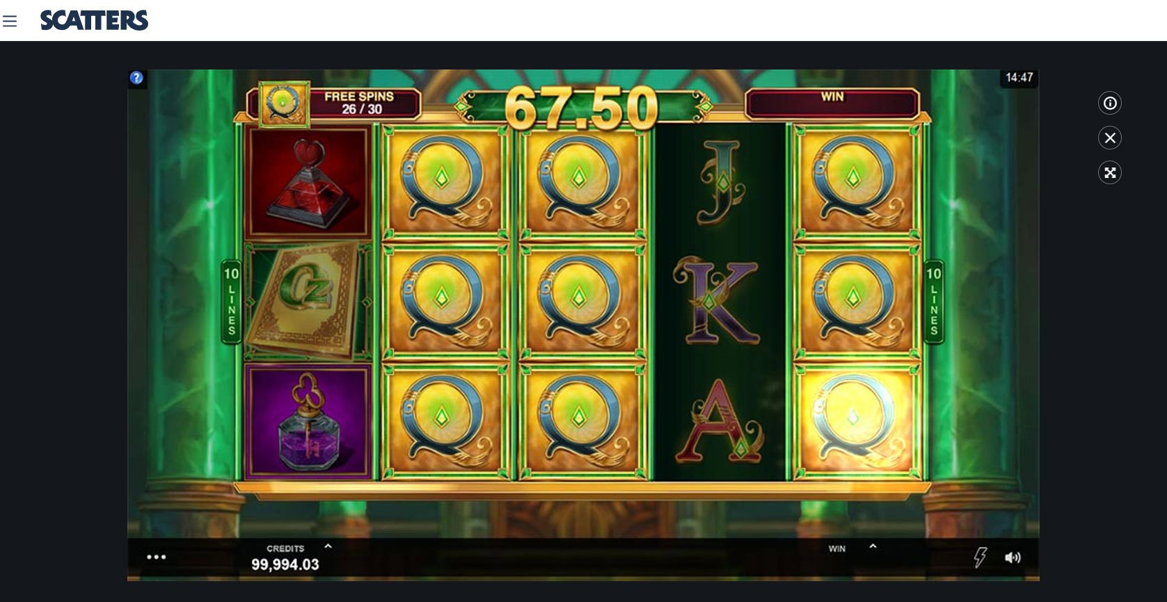 Book of Oz Online Slot - Scatters Slots Casino