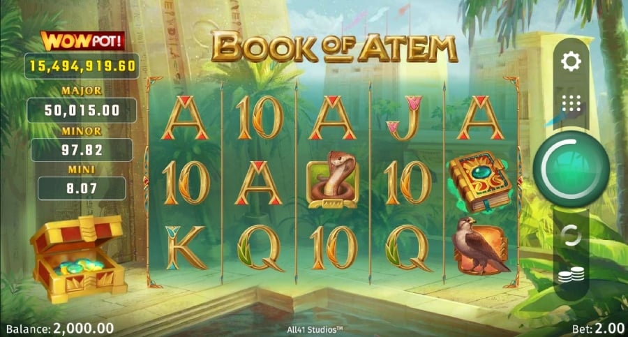 Book of Atem wowpot slot jackpot slots with scatter 2023