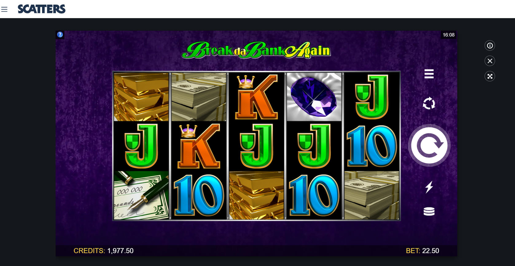 Break da Bank Again Spielautomaten - Scatters Slots Casino