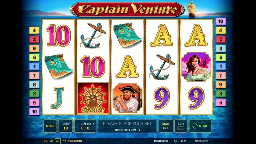 Captain venture 5 amazing slots with scatter symbols