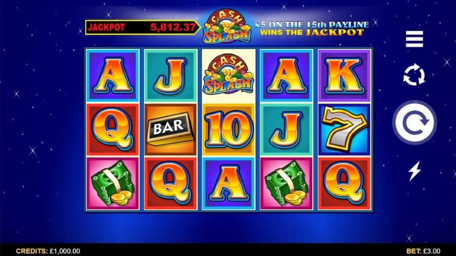 Cash Splash jackpot Slot Base Scatters Slot Review