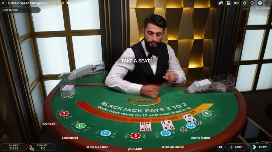 Live Blackjack 5 fantastic live casino games by evolution gaming