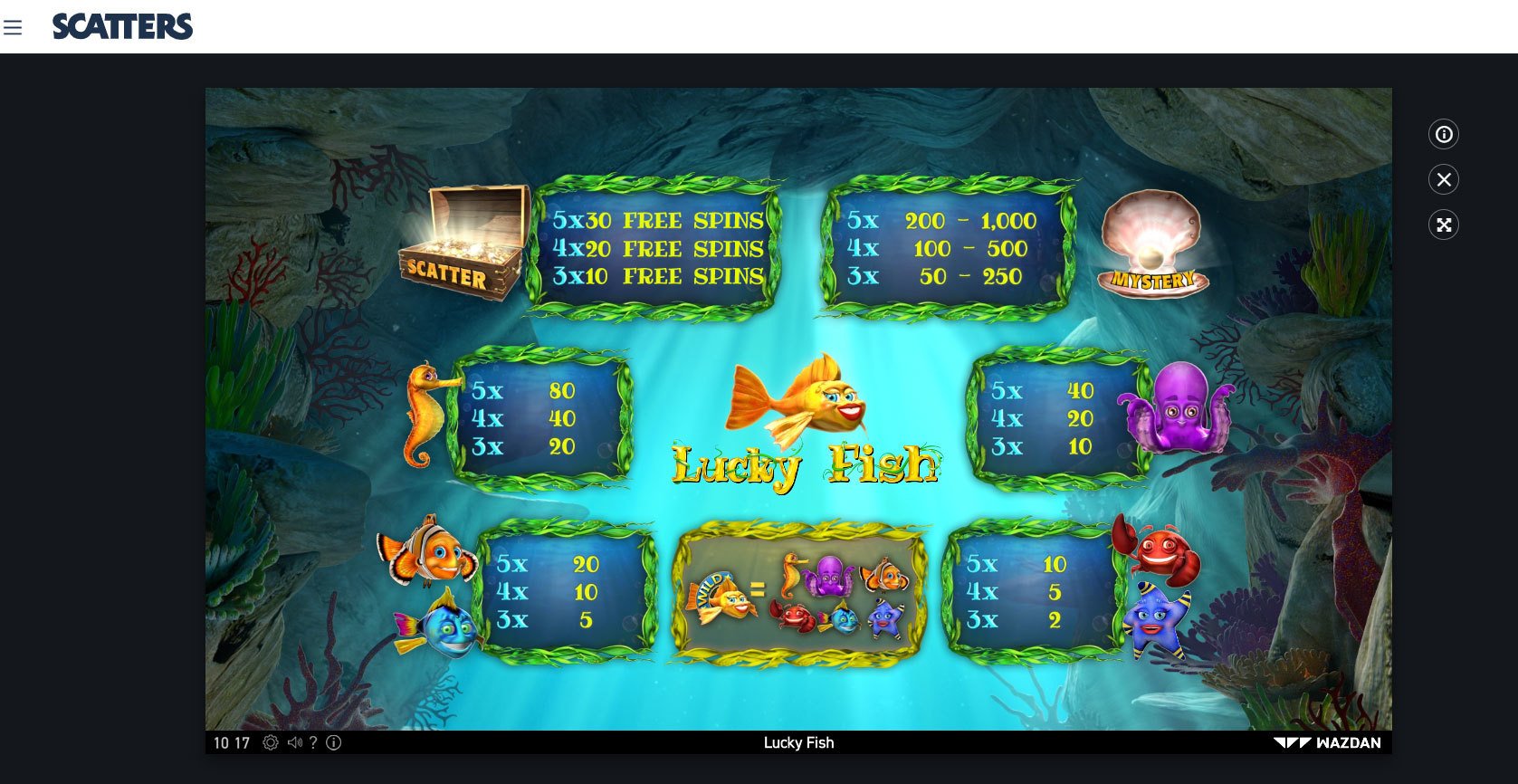 Lucky Fish online slot by Wazdan - Scatters Casino Canada