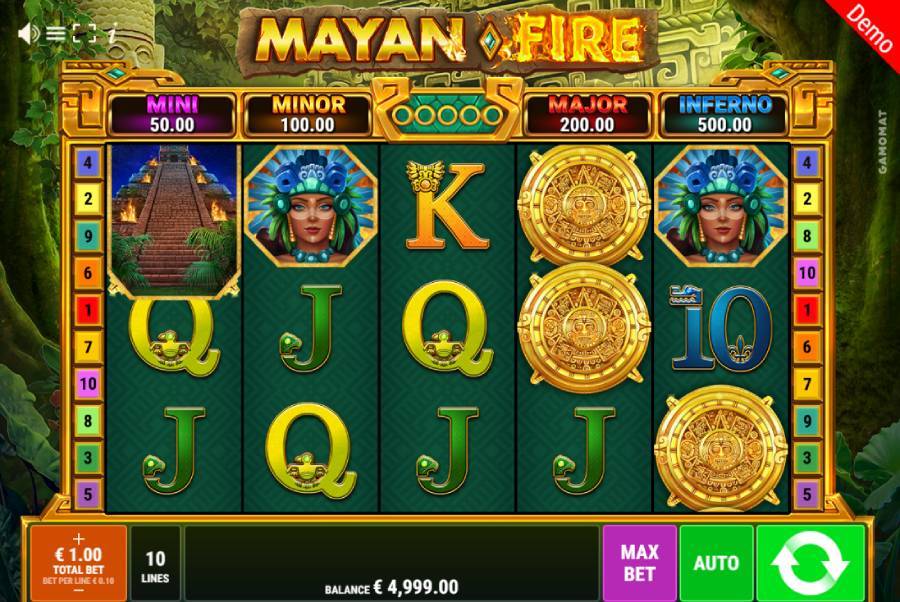 Mayan Fire best 10 daily quests online slot