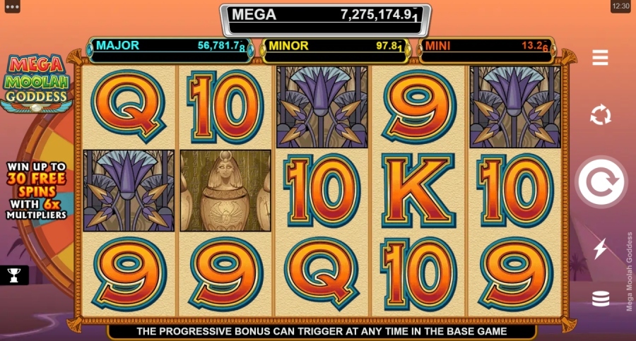 Mega moolah goddess slot jackpot slots with scatter 2023