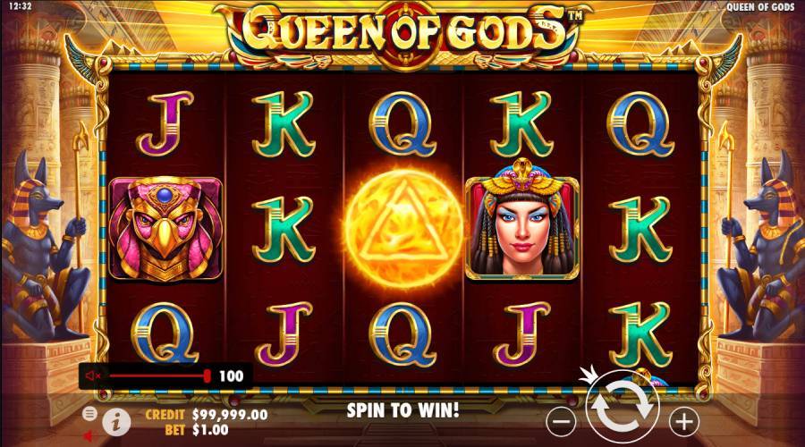Queen of gods 5 reel slots scatters casino