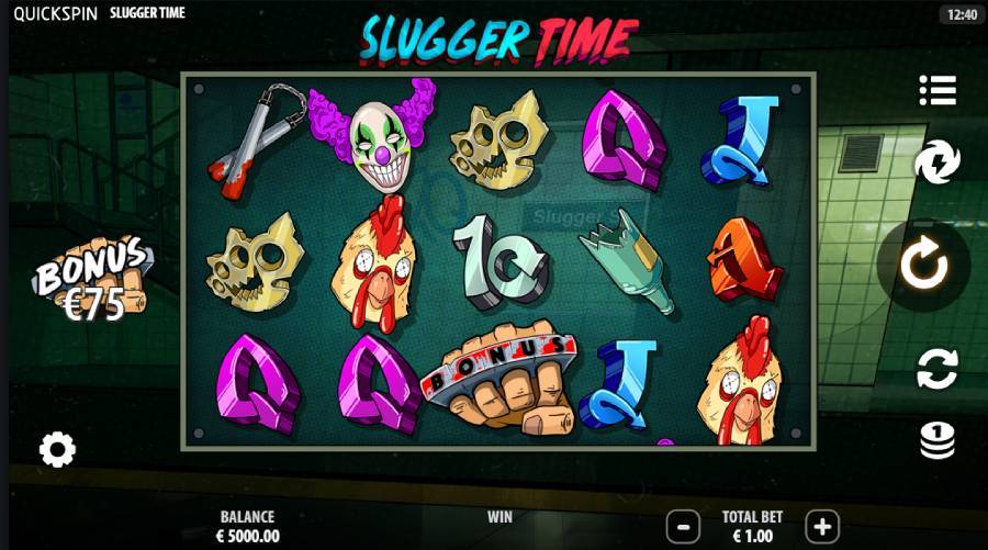 Slugger Time 5 reel slots scatters casino