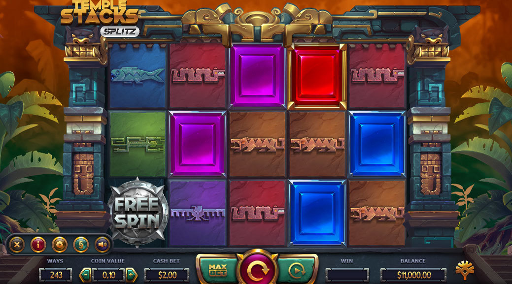 Temple Stacks Splitz Online Slot - New Zealand Casino Scatters