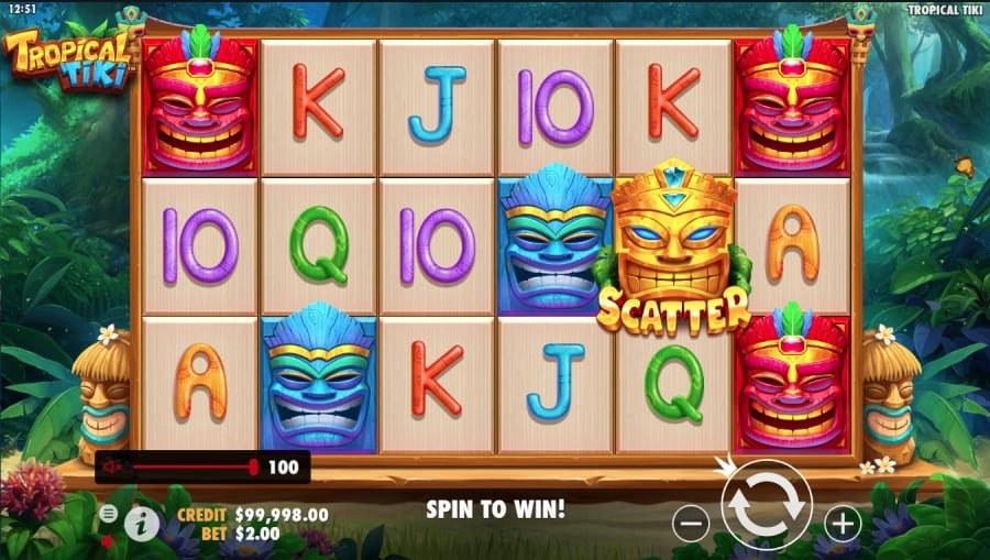 Tropical tiki slot 5 amazing slots with scatter symbols