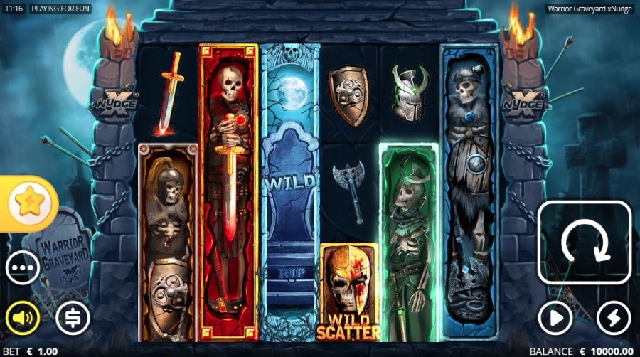 Warrior Graveyard xnudge 5 amazing slots with scatter symbols
