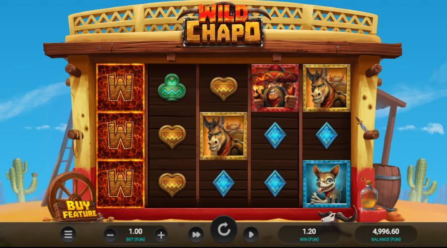 Wild Chapo 5 reel slots scatters casino