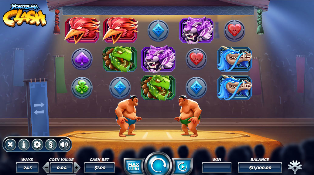 Yokozuna Clash Online Slot - Scatters Casino