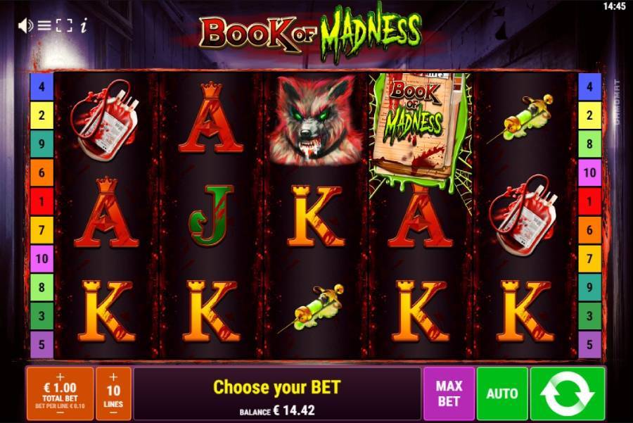 book of madness best online slots by gamomat