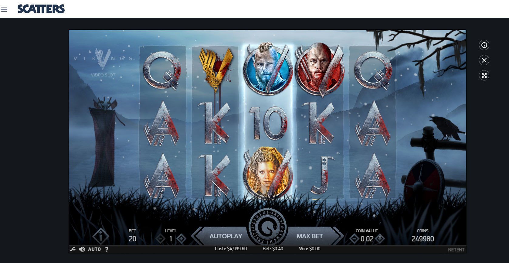 Play Vikings Slot by Netent for Free or Real Money at Scatters Casino